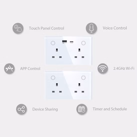 Tuya가 포함된 USB WiFi 소켓