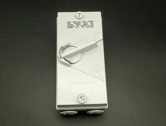 주문을 받아서 만들어진 로고 상표 전기 단일 위상 옥외 비바람에 견디는 스위치 출구